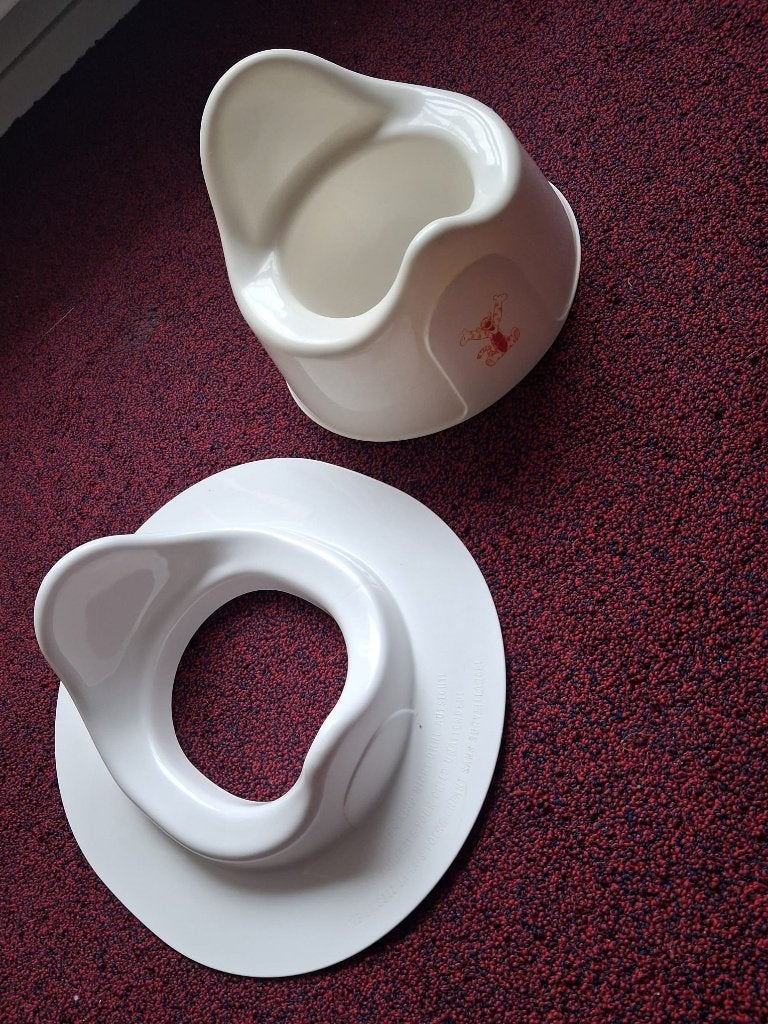 Wc verkleiner en potje, Ophalen, Gebruikt