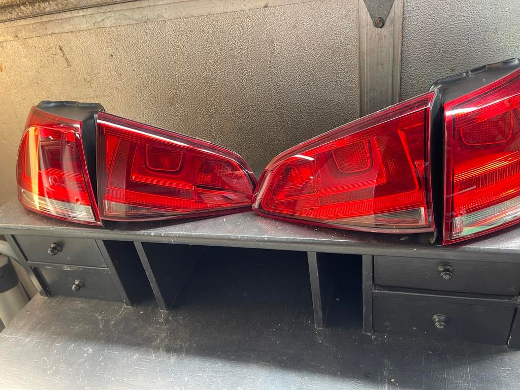 Achterlichten Volkswagen Golf 7 (set van 4), Ophalen of Verzenden, Gebruikt, Volkswagen