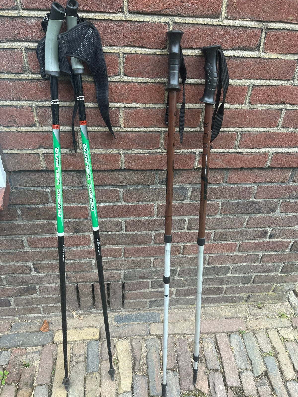 Nordic Walking stokken - Set van 2 paar, Ophalen of Verzenden, Gebruikt, Wandelstok