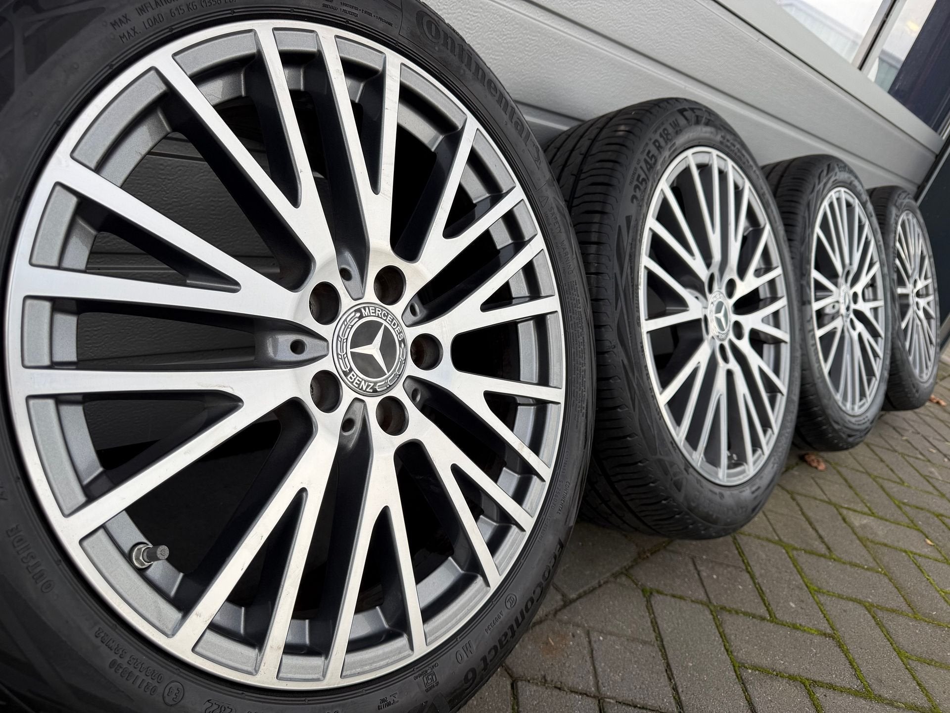 18” Mercedes CLA W118 A-klasse W177 W247 velgen zomerbanden, Auto-onderdelen, Banden en Velgen, 18 inch, Gebruikt, -, -
