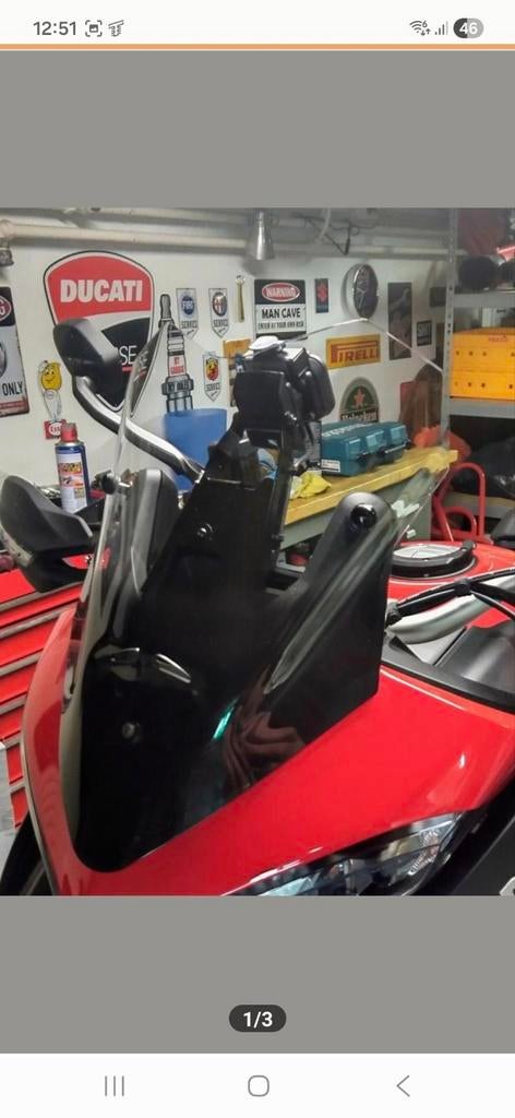 Ermax Sport Windscherm Ducati Multistrada, Motoren, Onderdelen | Overige, Ophalen of Verzenden