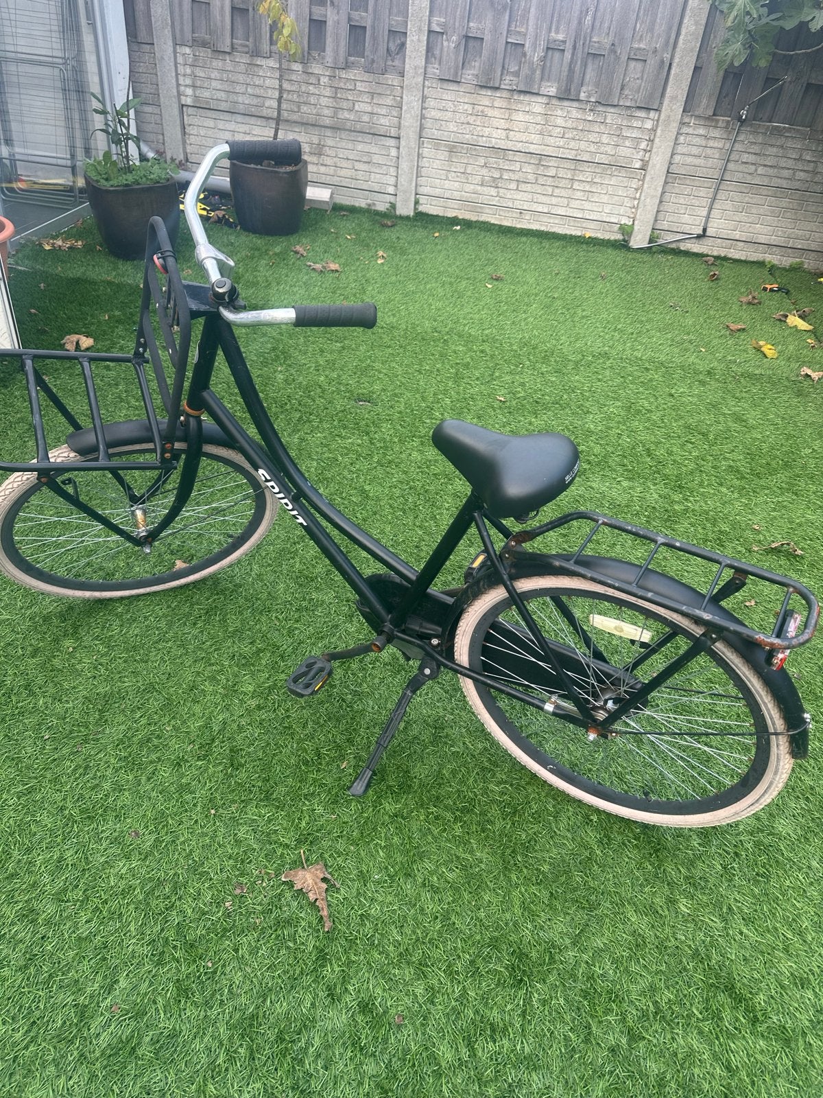 Spirit transportfiets - Zwart -, Terugtraprem, 53 tot 56 cm, Versnellingen, Zo goed als nieuw
