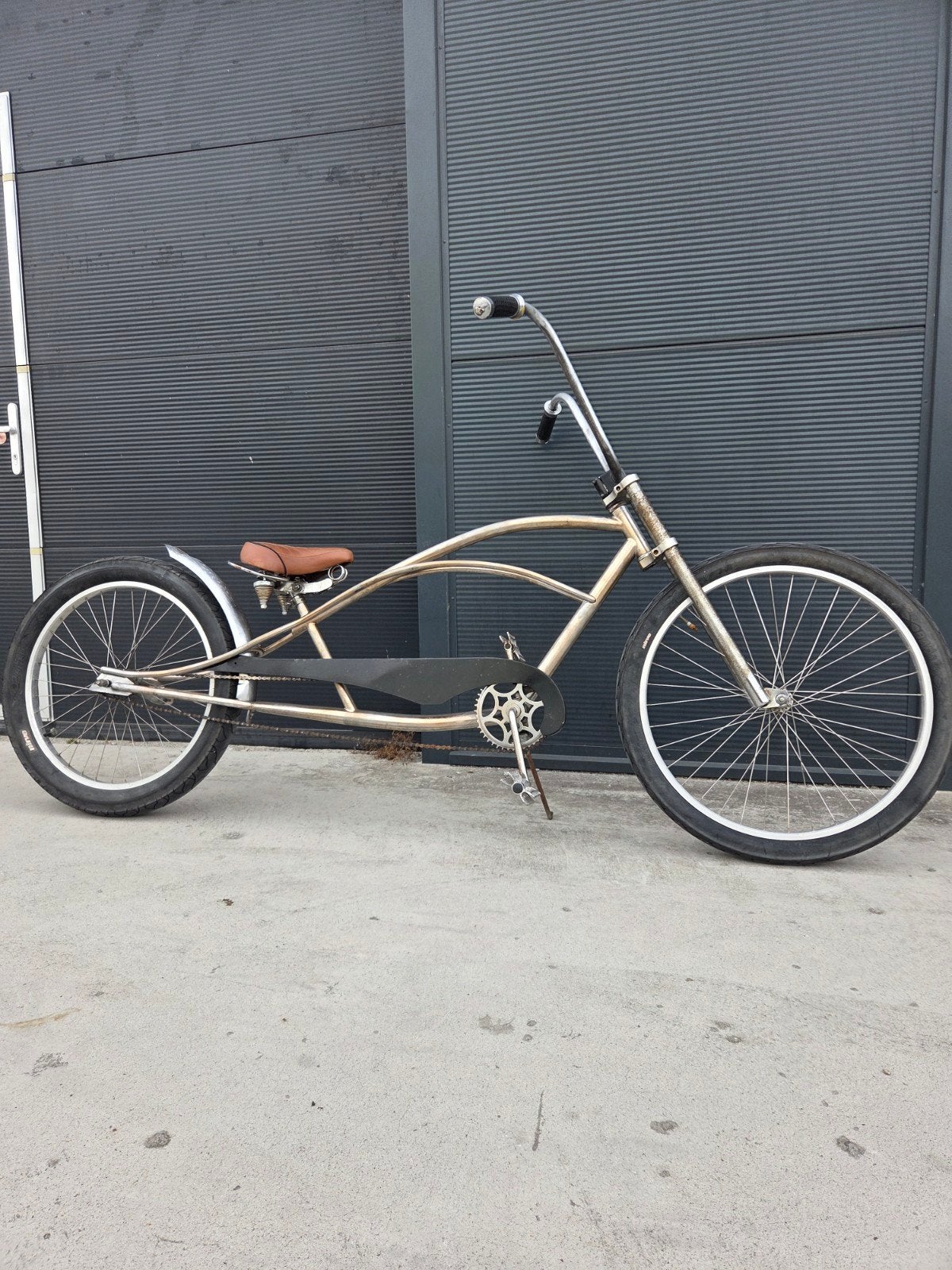8 ball limo custom cruiser raw met apehanger en 346 zadel, Ophalen, Gebruikt, Staal, 59 cm of meer