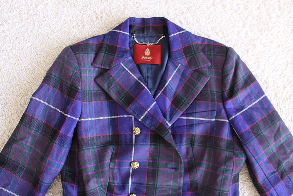 Prachtige Dondup Blazer 84 100% Wol (Maat IT46|NL40) € 145,-, Maat 38/40 (M), Meerkleurig, Ophalen of Verzenden, Zo goed als nieuw