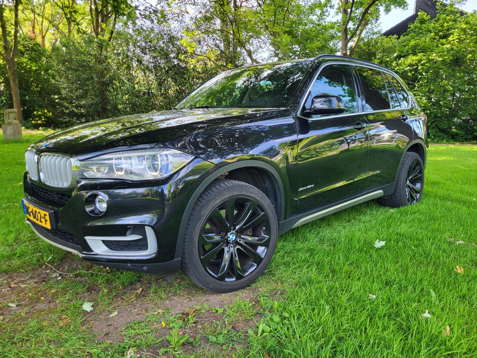 BMW X5 Xdrive 40D Aut8 2015 Zwart, Auto's, Automaat, X5, 2993 cc, 255 €/maand