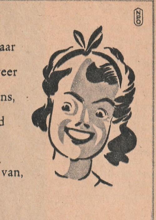 Retro reclame 1949 Van Dungen chocola gelukkig nieuwjaar, Verzamelen, Retro, Verzenden, Overige typen