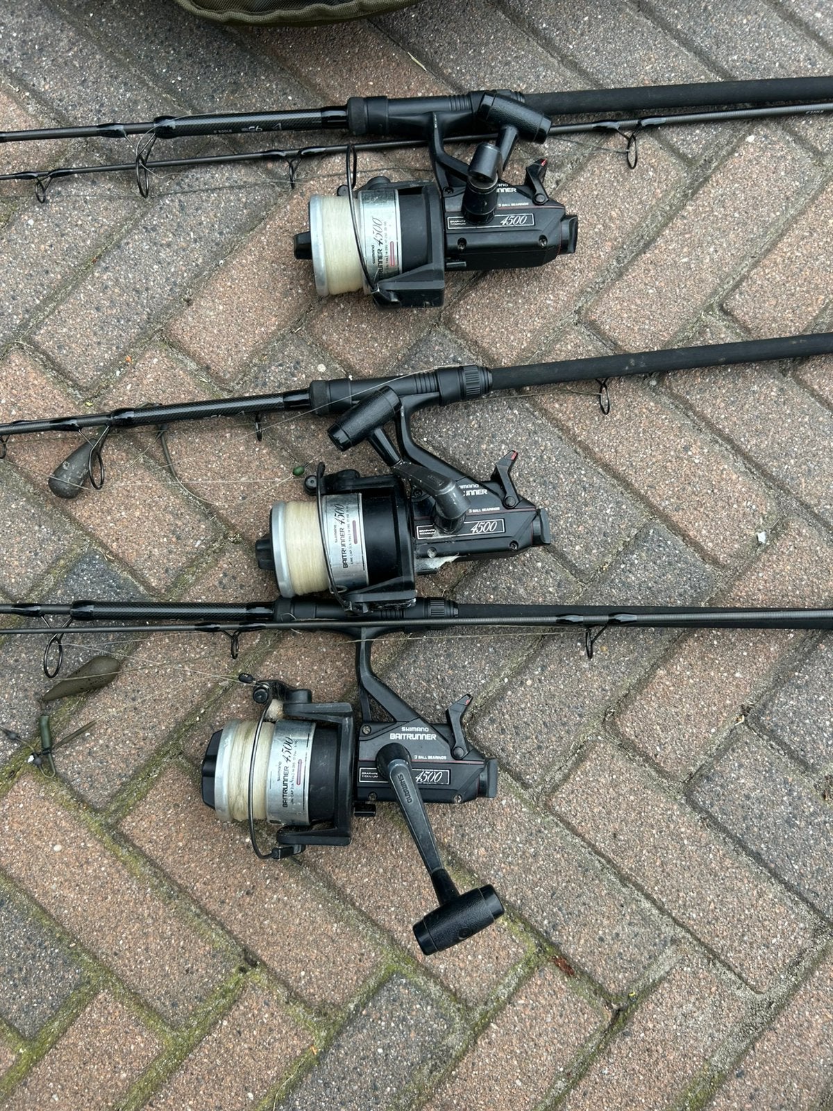 Sonik 6ft karper hengels 3.00lb met shimano 4500a Baitrunner, Watersport en Boten, Hengelsport | Karpervissen, Ophalen of Verzenden
