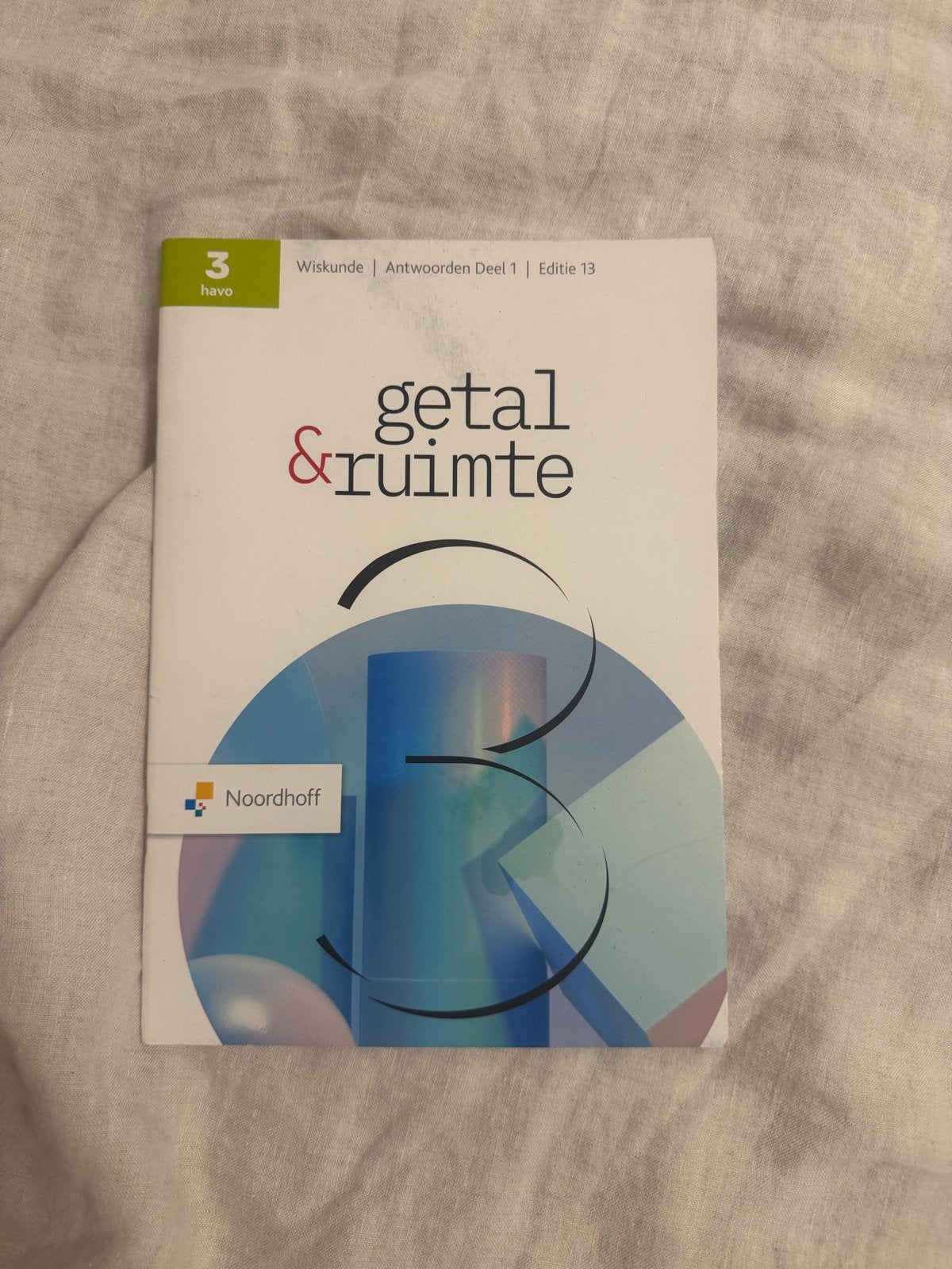Getal & Ruimte Wiskunde Antwoorden Deel 1 Havo 3, Ophalen of Verzenden, Zo goed als nieuw, HAVO, Wiskunde A