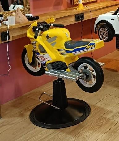 Kinderknipstoel Motor - Leuke kappersstoel voor kinderen, Ophalen, Gebruikt, Overige typen