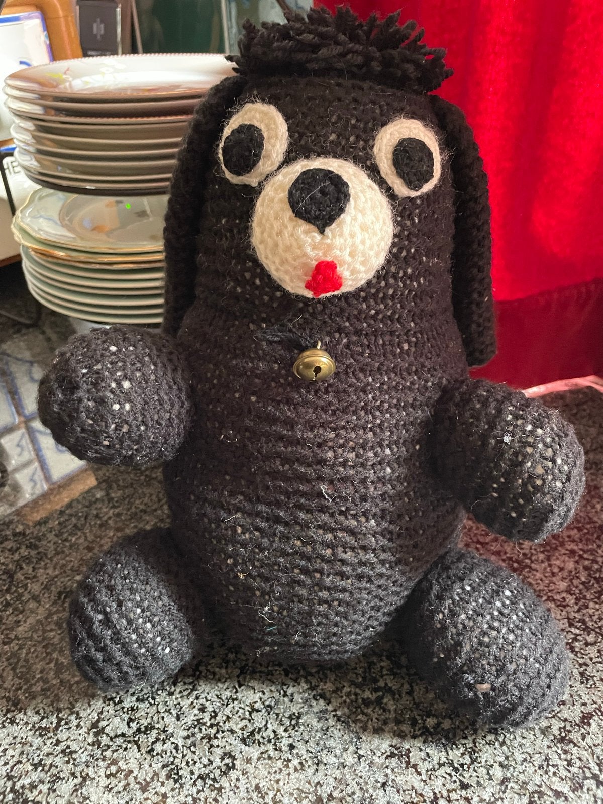 Gehaakte knuffels: Hond, Konijn, Kip, Olifant, Pop, Kinderen en Baby's, Speelgoed | Knuffels en Pluche, Gebruikt, Overige merken
