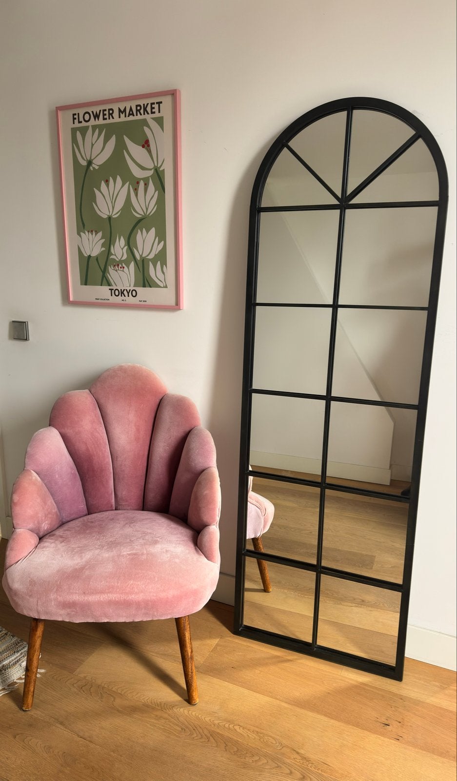 Roze schelp fauteuil - Sissyboy, Huis en Inrichting, Ophalen, Overige kleuren, Zo goed als nieuw, Eén