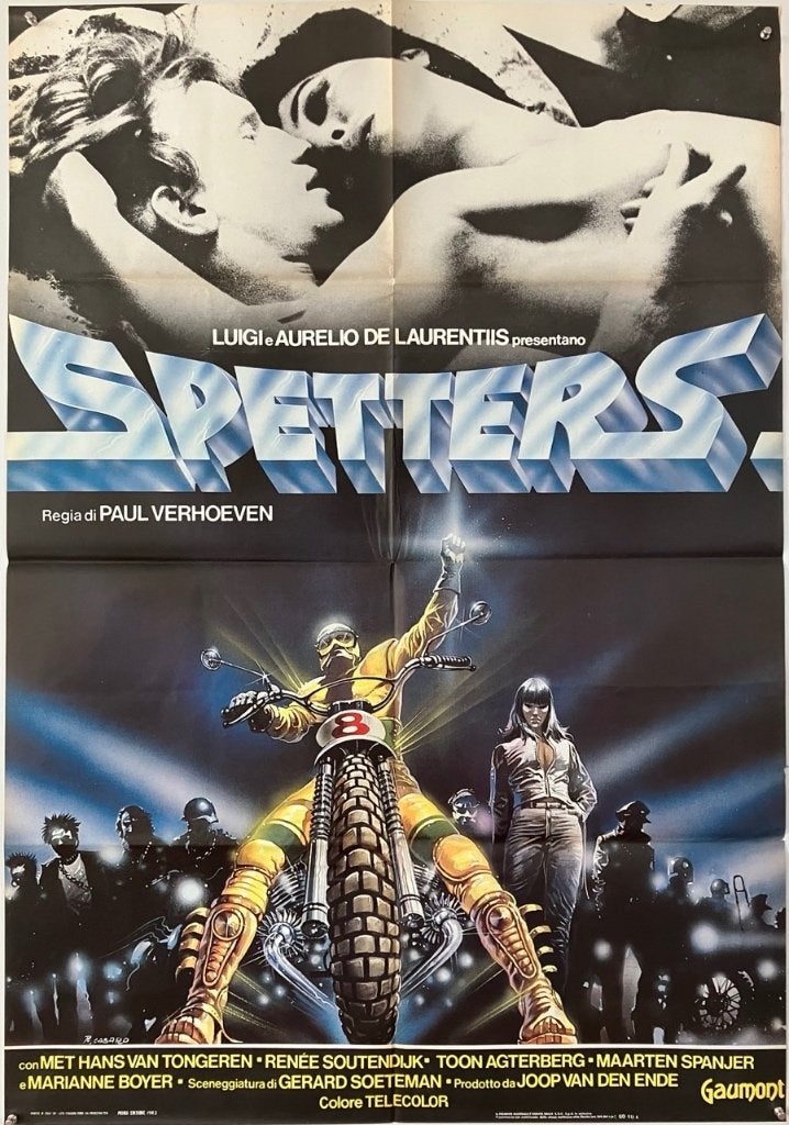 Spetters (1980) - Paul Verhoeven - Originele filmposter, Verzenden, Gebruikt, A1 t/m A3, Film en Tv