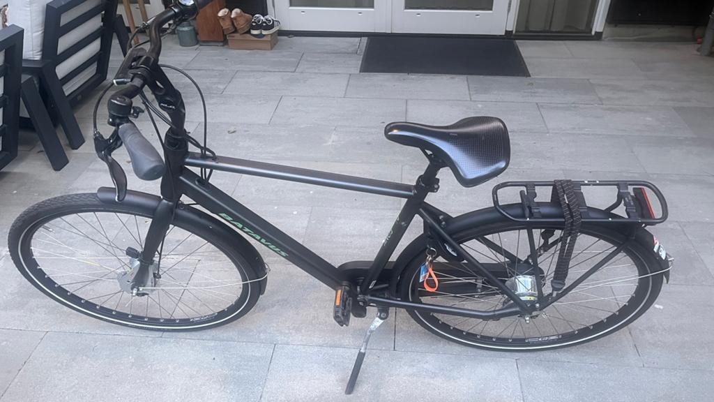 Batavus Fonk, heren fiets, zwart, 53cm, Ophalen, Gebruikt, Versnellingen, Batavus