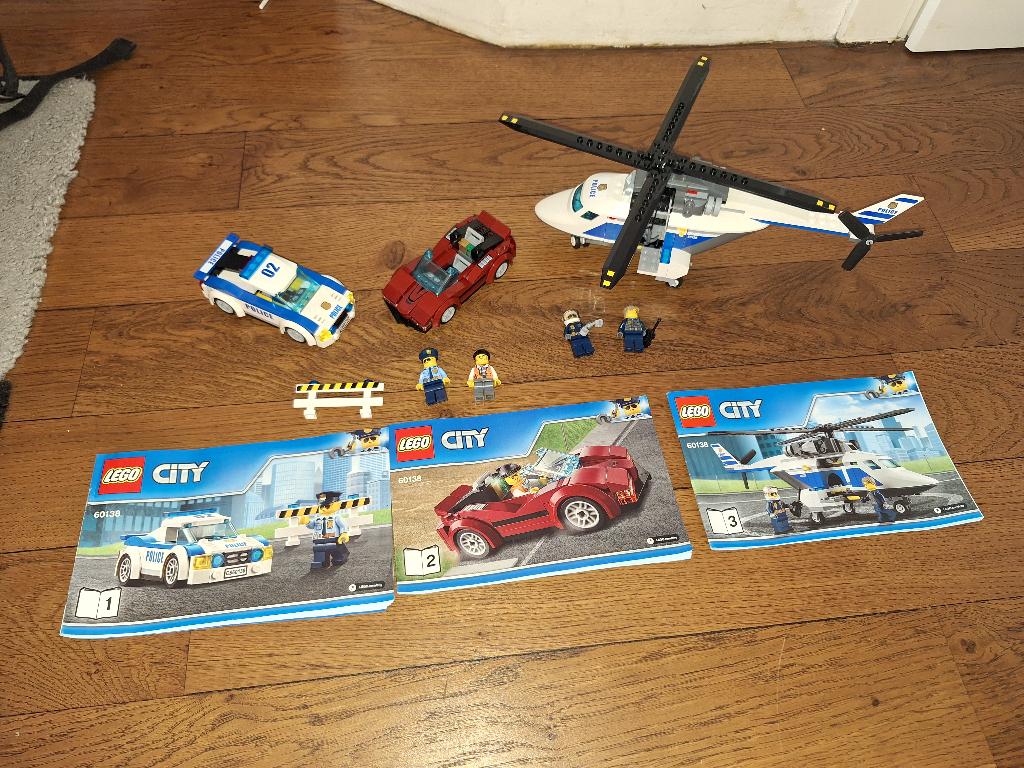 Lego City 60138 politiehelicopter achtervolging., Compleet, Lego, Ophalen of Verzenden, Complete set