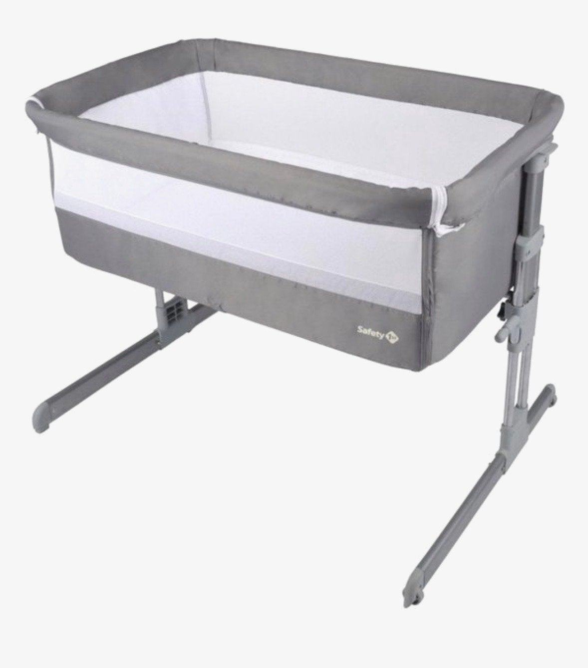 Safety 1st Calidoo Co-Sleeper Wieg - Grijs, Kinderen en Baby's, Babywiegjes en Ledikanten, Ophalen of Verzenden, Zo goed als nieuw