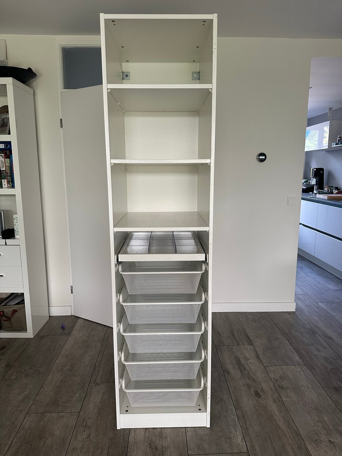 IKEA PAX Kast (50x58x236 cm) wit, Ophalen, Met plank(en), Minder dan 50 cm, Gebruikt