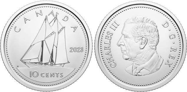 Canada - 10 cent 2023 - Circulated, Verzenden, Noord-Amerika, Losse munt