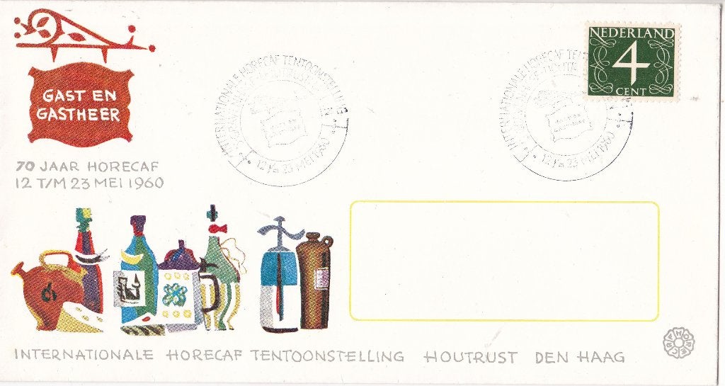 70 jaar HORECAF – Den Haag – 12-23 mei 1960, Verzenden, Envelop