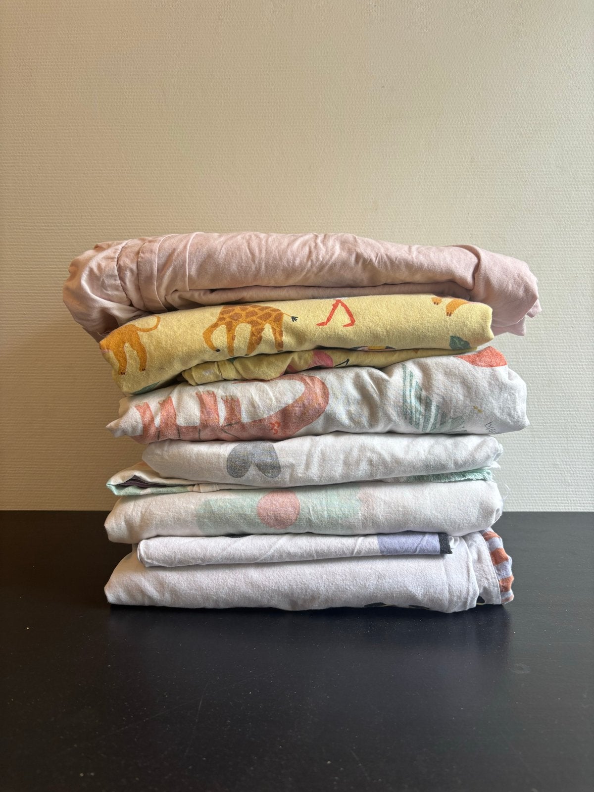 6 Hema peuter dekbedovertrekken: Takkie, Safari, Hartjes, Di, Ophalen, Gebruikt, Hema, Set van meerdere stuks