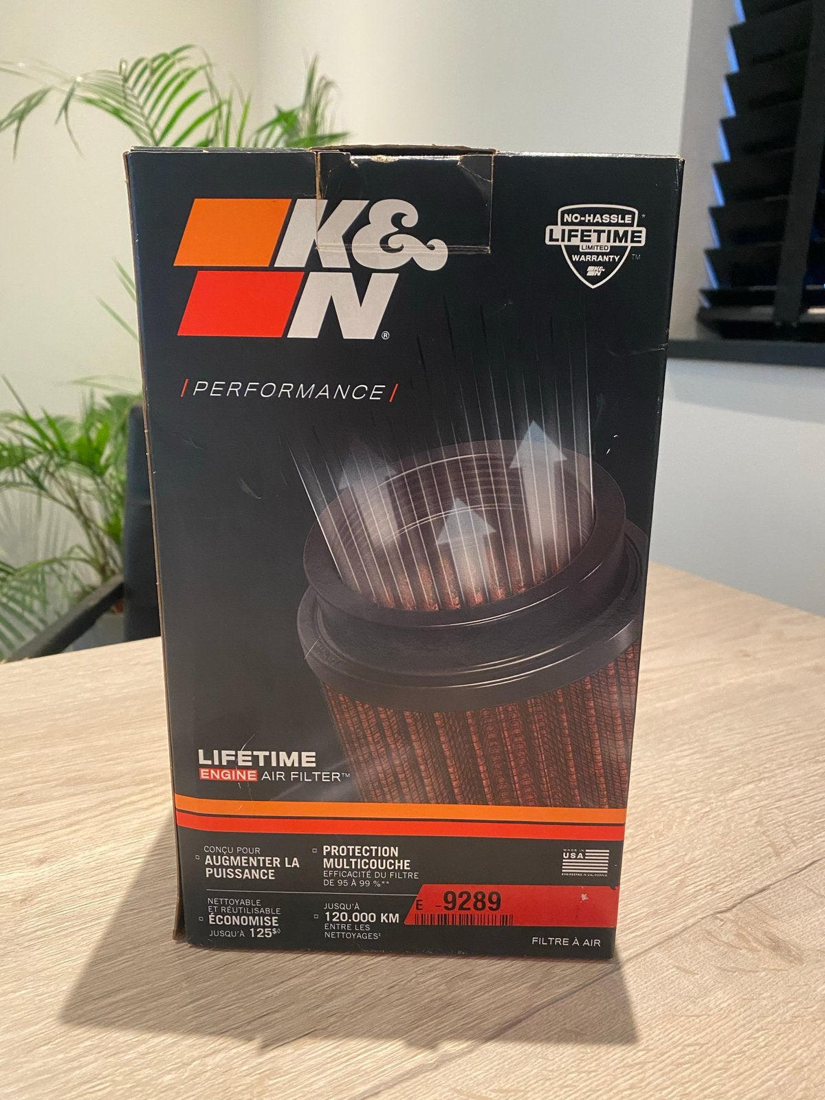 K&N Luchtfilter E-9289 voor Ford Focus, Auto-onderdelen, Ophalen of Verzenden, Gebruikt, Ford