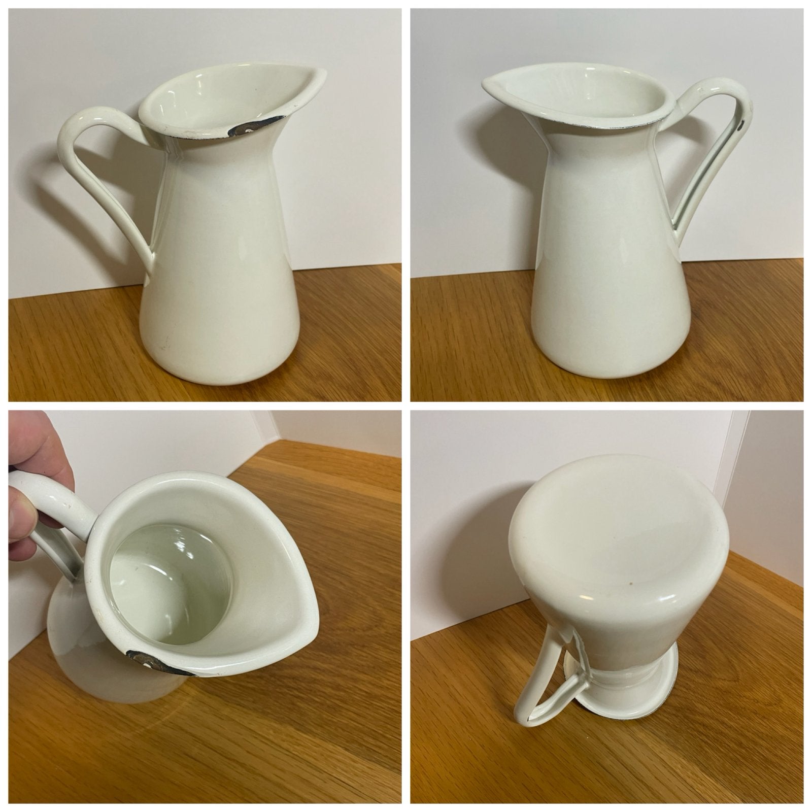 Wit emaille kannetje, Overige materialen, Overige typen, Nieuw, Ophalen of Verzenden