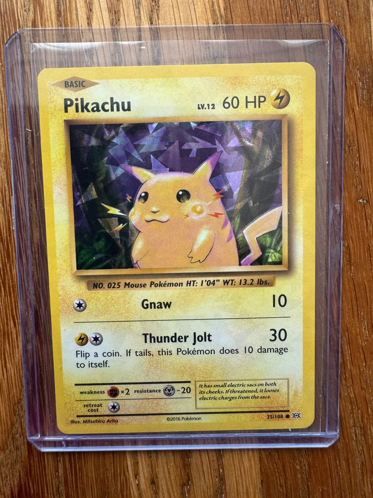 Pokemon Kaart Pikachu Cracked Ice., Ophalen of Verzenden, Nieuw, Losse kaart, Foil