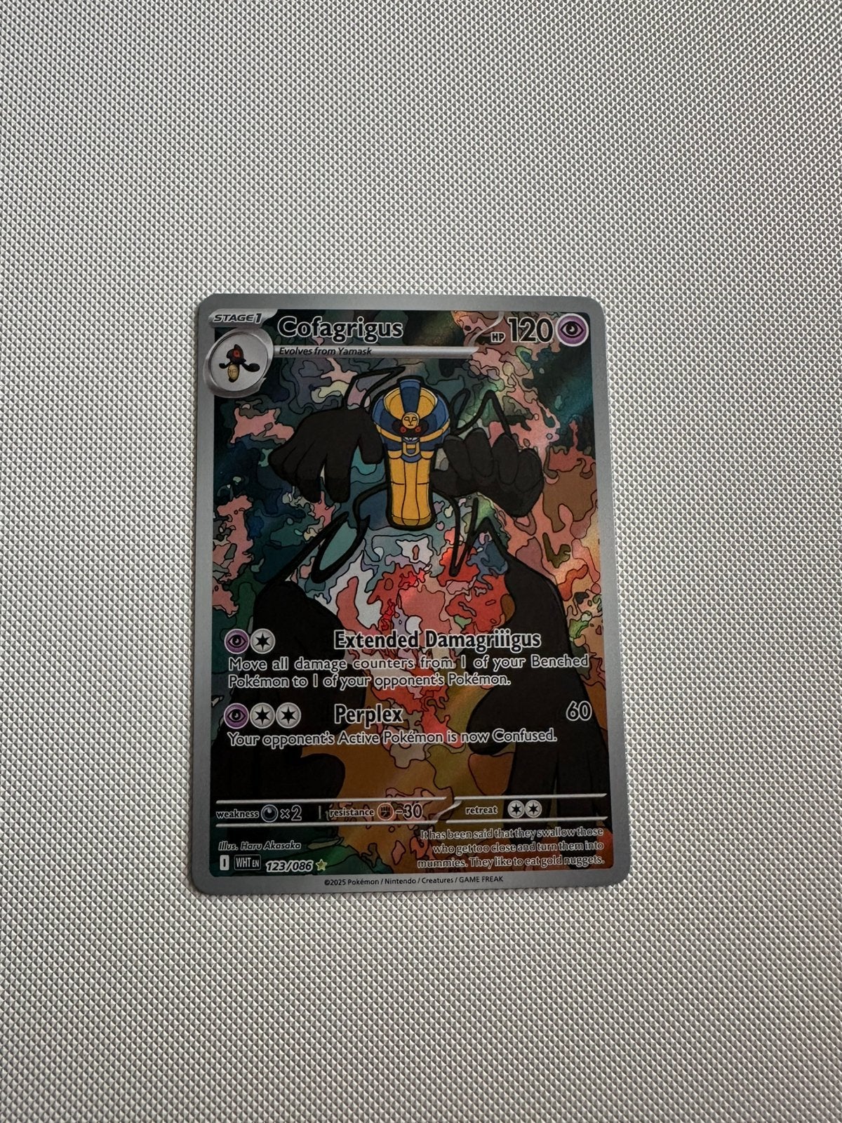 Cofagrigus, Ophalen, Zo goed als nieuw