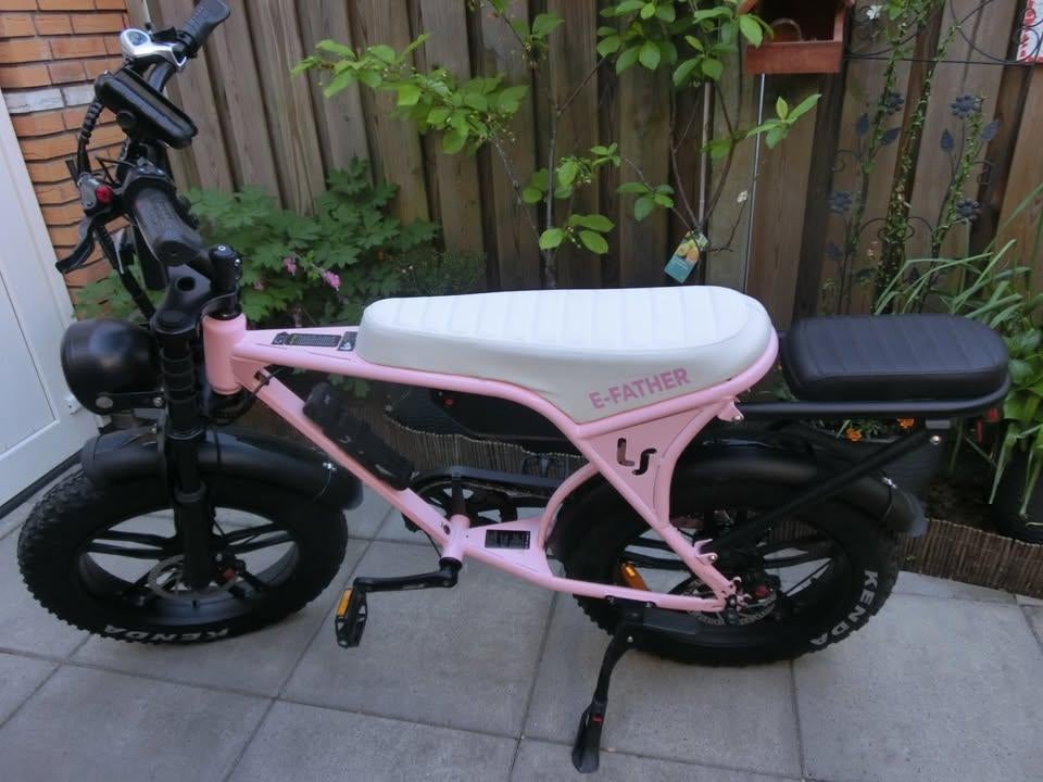 zgan la souris  e father aangeboden, Fietsen en Brommers, Elektrische fietsen, Zo goed als nieuw, 59 cm of meer, 50 km per accu of meer