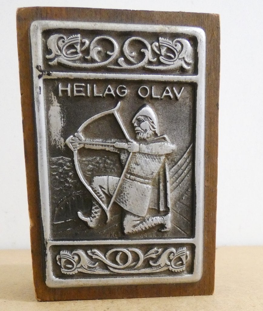 Heilag Olav, luciferdoos houder [1425], Ophalen of Verzenden, Gebruikt, Overige typen
