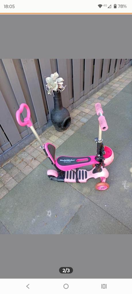 Multi rider kinderstep, Fietsen en Brommers, Steps, Ophalen of Verzenden, Gebruikt, Gewone step