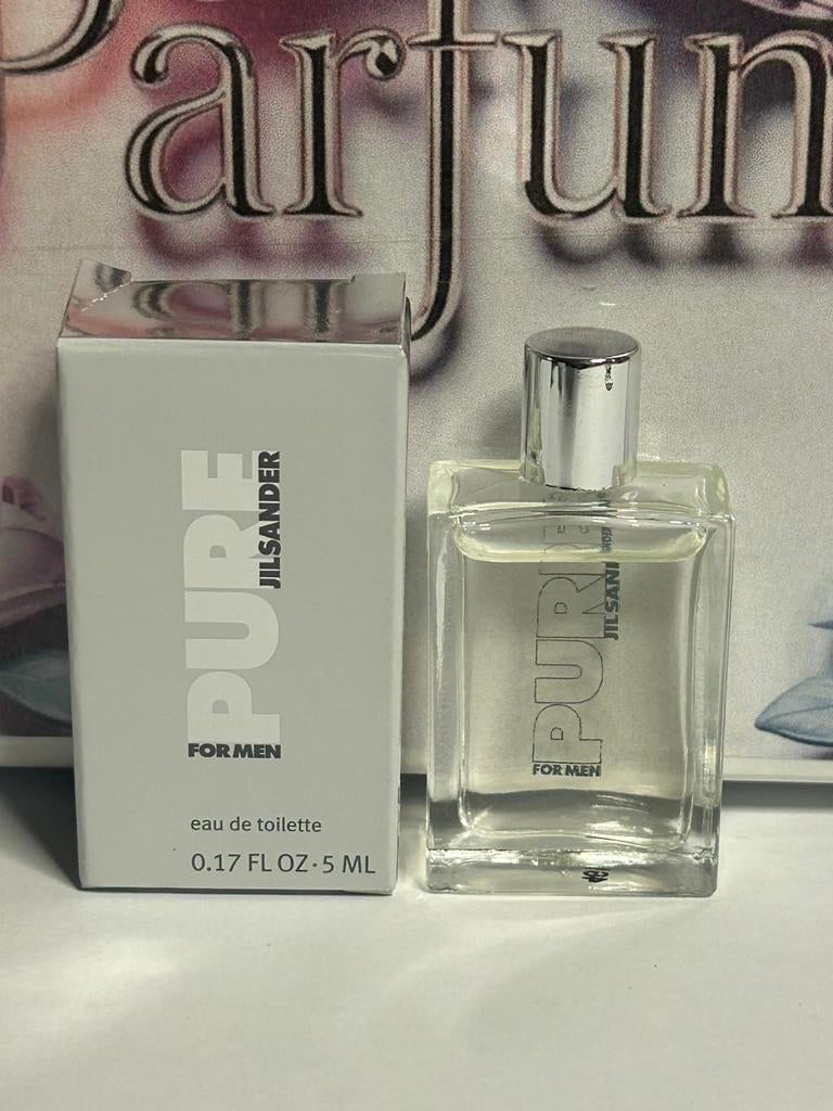 Jil Sander - pure for men miniature 5ml edt, Ophalen of Verzenden, Nieuw, Miniatuur, Gevuld