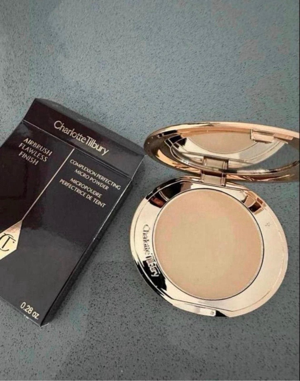 Nieuwe Charlotte Tilbury Airbrush Flawless Finish Powder, Gehele gezicht, Beige, Nieuw, Ophalen of Verzenden