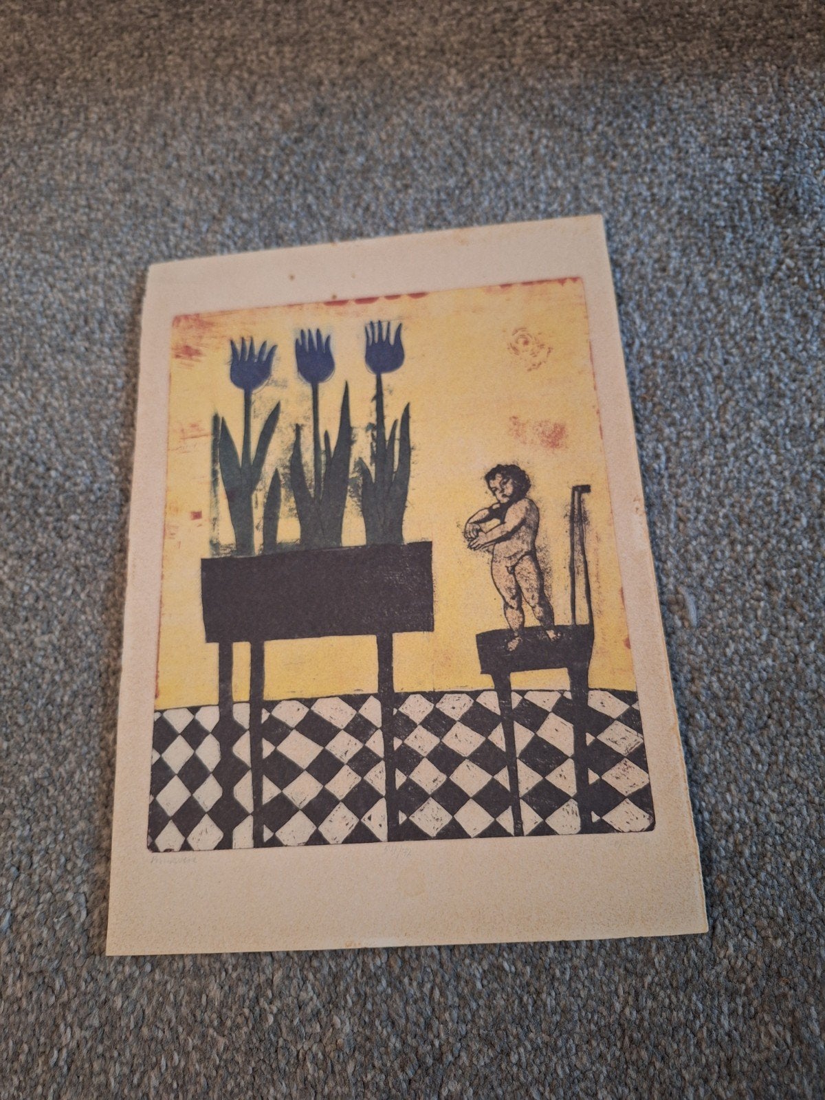 Originele litho / zeefdruk 'Primavera' (1992) - Eliza Kopec, Ophalen of Verzenden