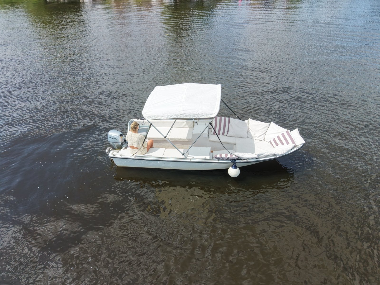 Recreatie boot 5 meter - Honda motor - inclusief trailer, Watersport en Boten, Motorboten en Motorjachten, Gebruikt, Buitenboordmotor