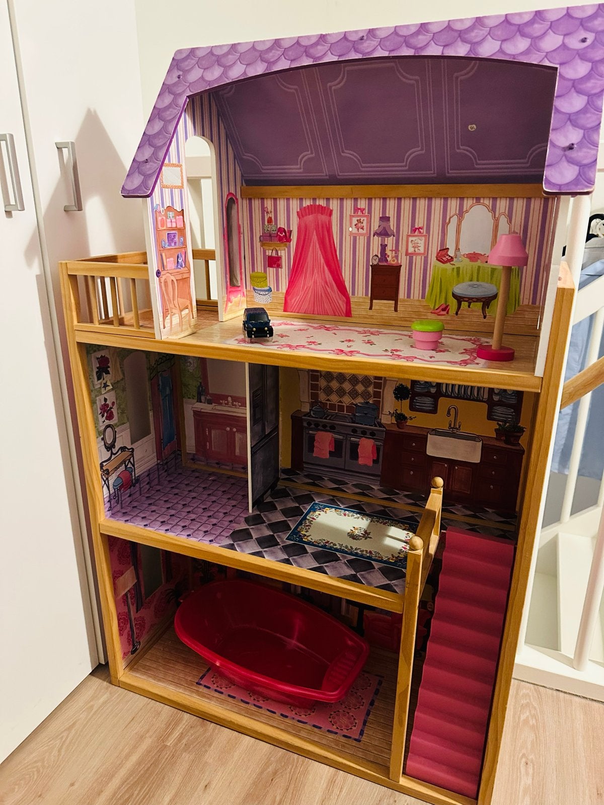 Groot KidKraft Houten Poppenhuis, Ophalen, Zo goed als nieuw, Poppenhuis