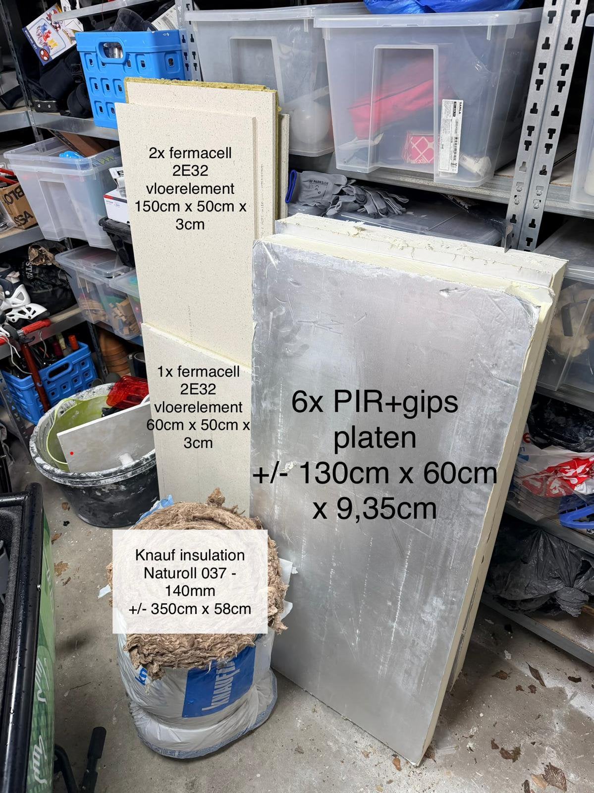 Isolatiematerialen: PIR-platen, Fermacell, isolatiewol, Doe-het-zelf en Verbouw, Ophalen, 4 tot 8 cm, Zo goed als nieuw, Hardschuim (Pir)