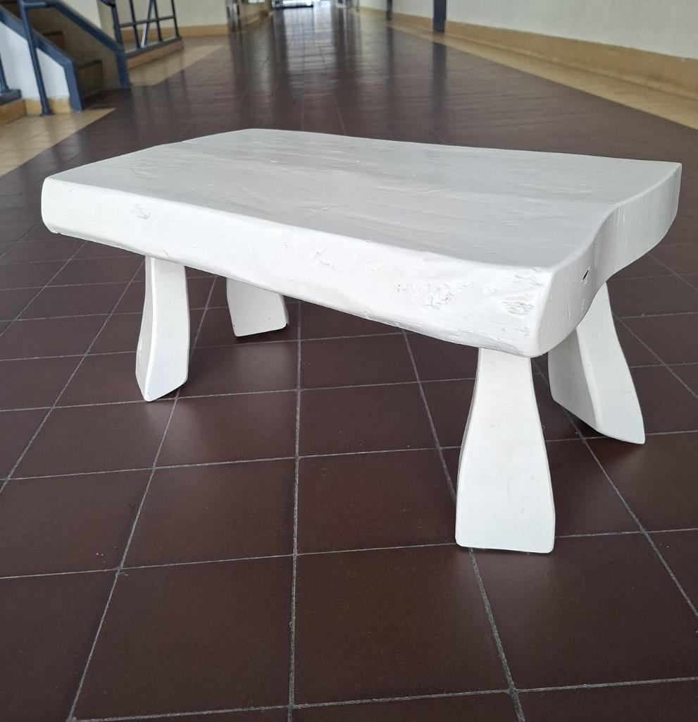 vintage salontafel tafel jaren70 brutalisme brutalist design, Minder dan 50 cm, Gebruikt, 50 tot 100 cm, Vintage