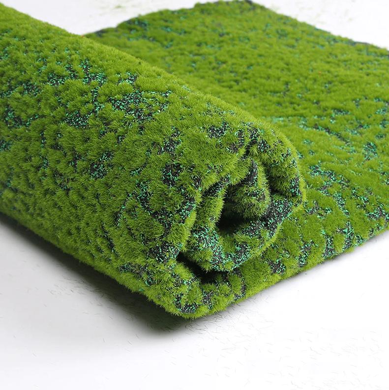 Kunst Mos Mat Nep Sier Kunstplant Mos Gras 1x1M Decor Groen, Verzenden, Nieuw