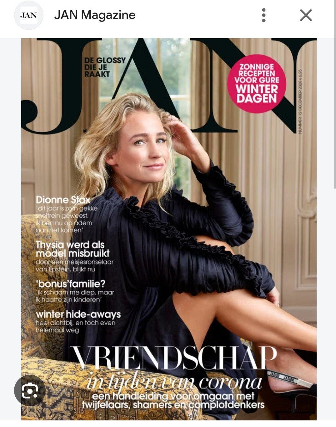 Gezocht: Jan Magazine december 2020, Boeken, Tijdschriften en Kranten, Ophalen
