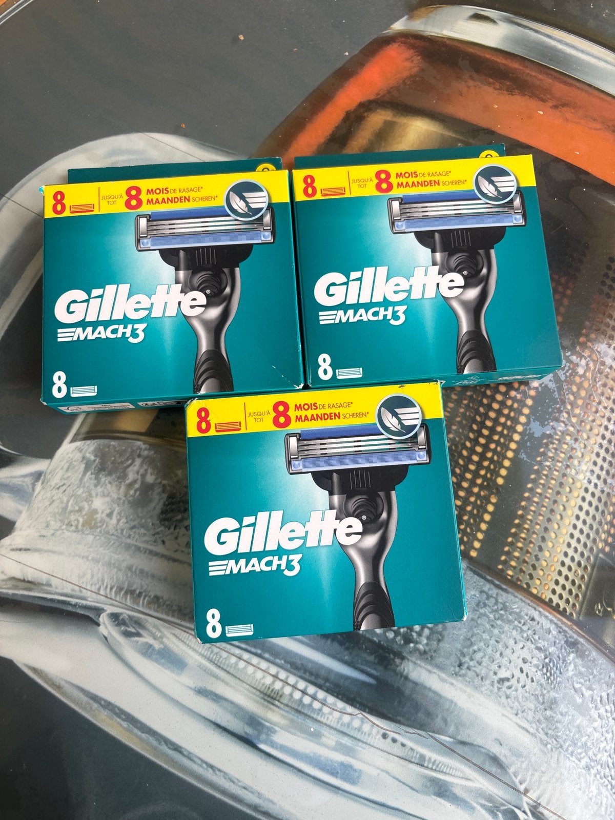 Gillette Mach3 Scheermesjes - 3x8 stuks, Ophalen of Verzenden, Nieuw, Overige typen