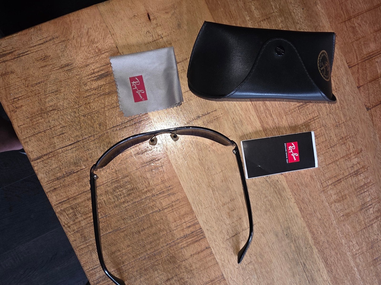 Ray-Ban Zonnebril RB 3445 002/58, Ophalen, Gebruikt, Zonnebril, Zwart