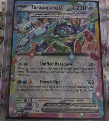 Pokemonkaart/Asc terapagos, Ophalen of Verzenden, Zo goed als nieuw