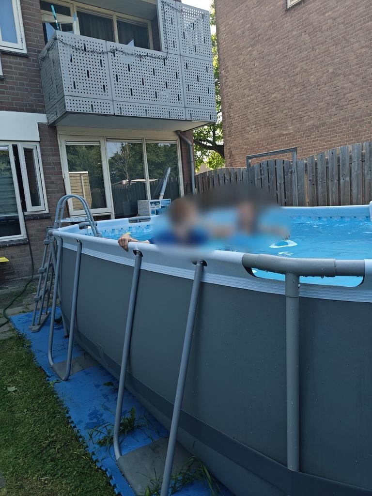Bestway Power Steel Ovaal Zwembad Compleet Pakket, Gebruikt, 200 tot 300 cm, 80 tot 120 cm, Ophalen of Verzenden