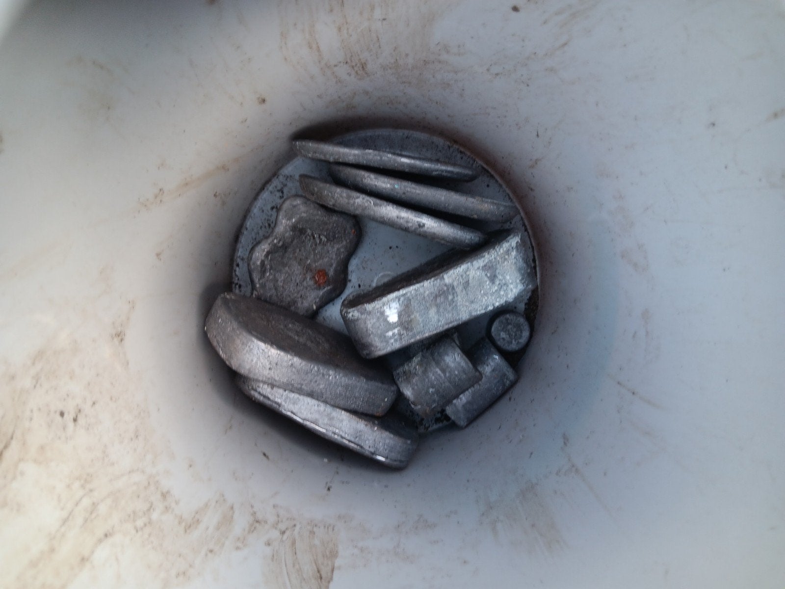 Gietlood 15 kg met gereedschap, Ophalen, Gebruikt, Lood