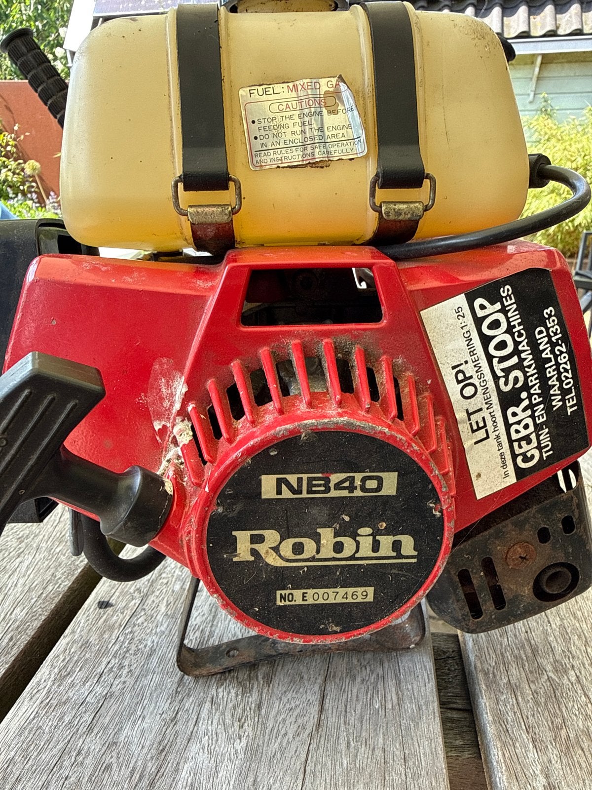Robin NB40 Bosmaaier - Benzine, Tuin en Terras, Bosmaaiers, Ophalen, Gebruikt, 10 tot 30 cm, Benzine