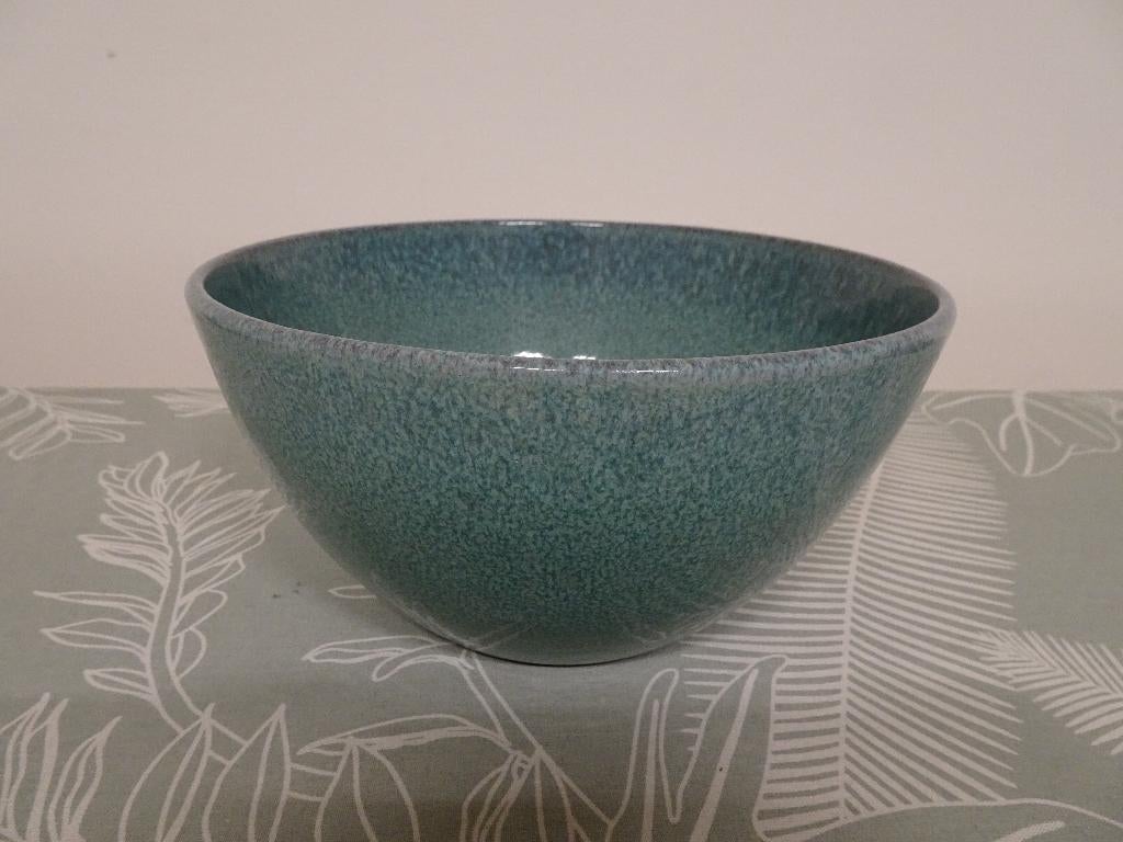 Bowls & More poké bowl schaal kom 20 cm blauw groen, Ophalen of Verzenden, Glas, Overige stijlen, Schaal of Schalen