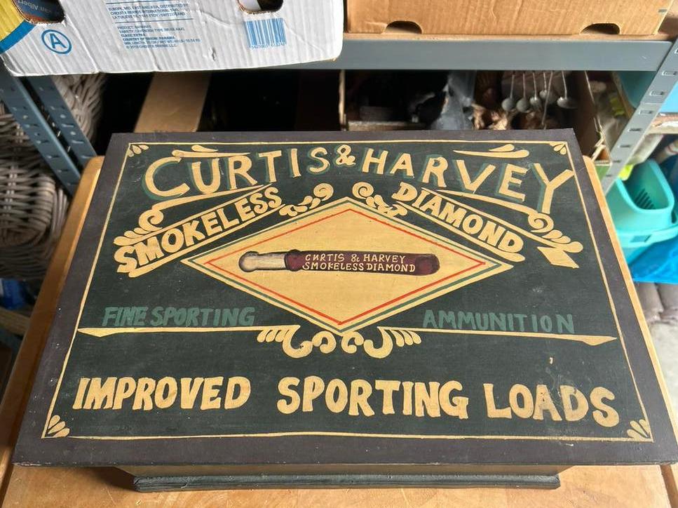 Vintage Curtis & Harvey Smokeless Diamond Ammunitie Kist, Antiek en Kunst, Antiek | Woonaccessoires, Ophalen