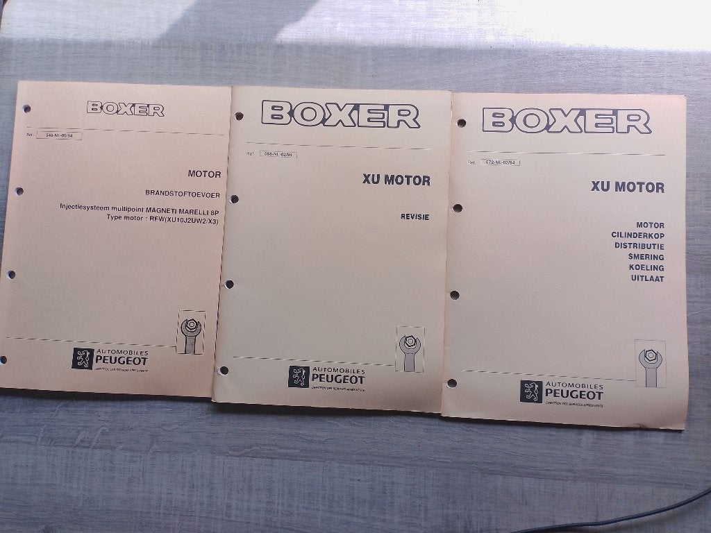 Peugeot Boxer dealer werkplaatsboeken 2.0 motor XU10J2U RFW, Ophalen of Verzenden, Gelezen, Peugeot
