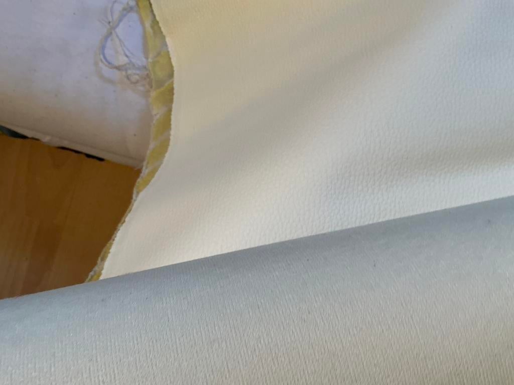 Skai wit twee lappen, 120 cm of meer, Wit, Leer of Kunstleer, Ophalen of Verzenden