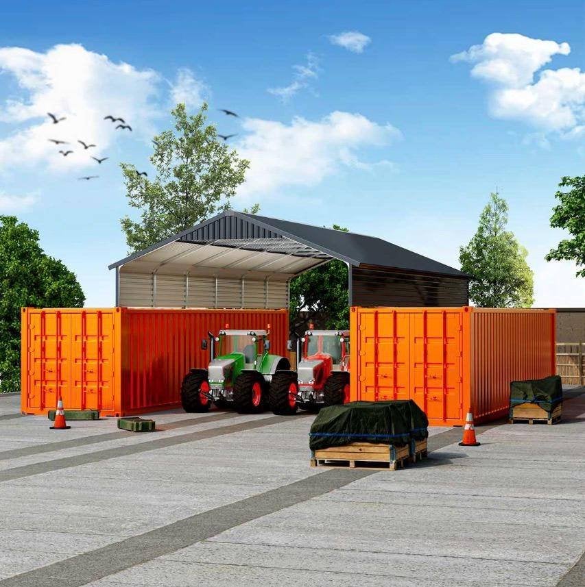 Container overkapping 5.86x11.16 meter, Zakelijke goederen, Ophalen